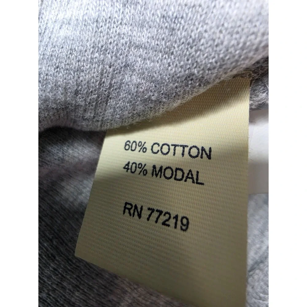 Joseph Abboud Sweater Men's 2XL Tall Gray Knitted Mock Neck Quarter Zip Winter